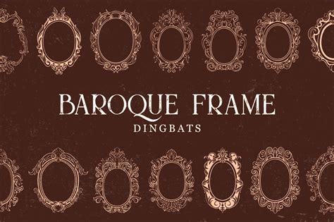 Baroque Frame Dingbat Font by Creative Fabrica Fonts · Creative Fabrica ...