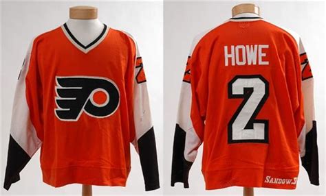 Mark Howe Flyers Game Worn Pre Season Jersey