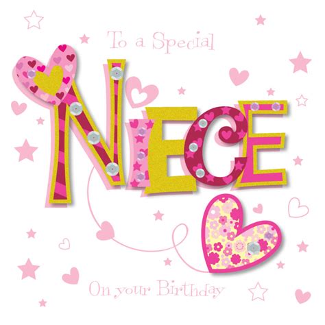 Special Niece Happy Birthday Greeting Card | Cards