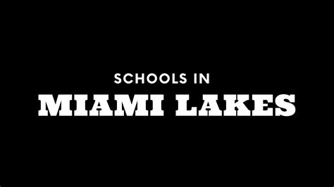 Best Schools in Miami Lakes