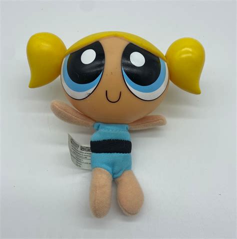 2000 Bubbles 4.5 Plush Doll Plastic Head Powerpuff Girls Cartoon ...