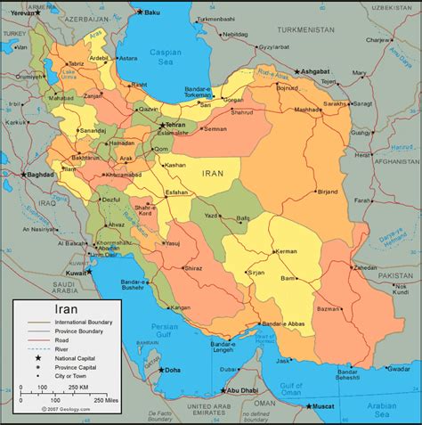 Map of Iran - TravelsMaps.Com