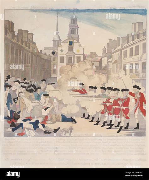 Paul revere engraving boston massacre hi-res stock photography and ...