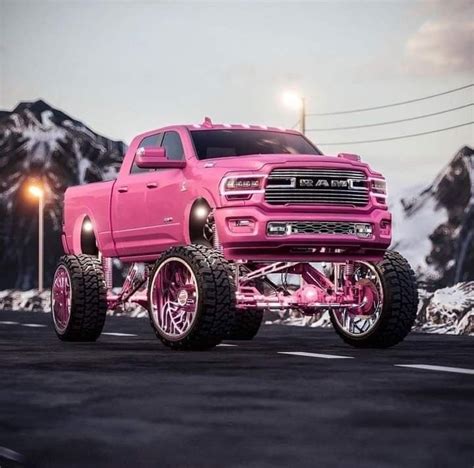 Pin by Cory F. on Mopar | Jacked up trucks, Pink lifted trucks, Trucks ...