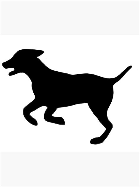 "Running dog silhouette " Poster for Sale by LeahcarsArt | Redbubble