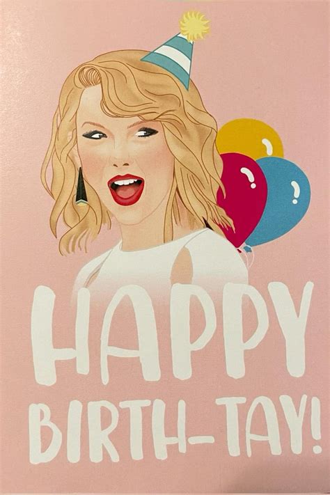 Taylor Swift birthday card