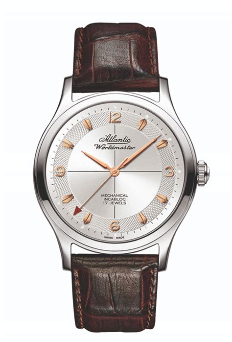 Atlantic Worldmaster "The Original" Silver Dial Hand Wound Dress Watch ...