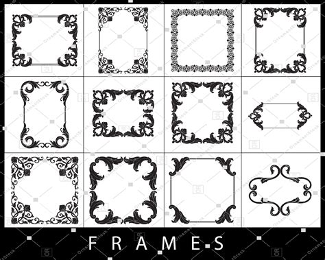 Decorative Border Svg, Frame Clipart Svg, Digital Frames Svg, Vector ...