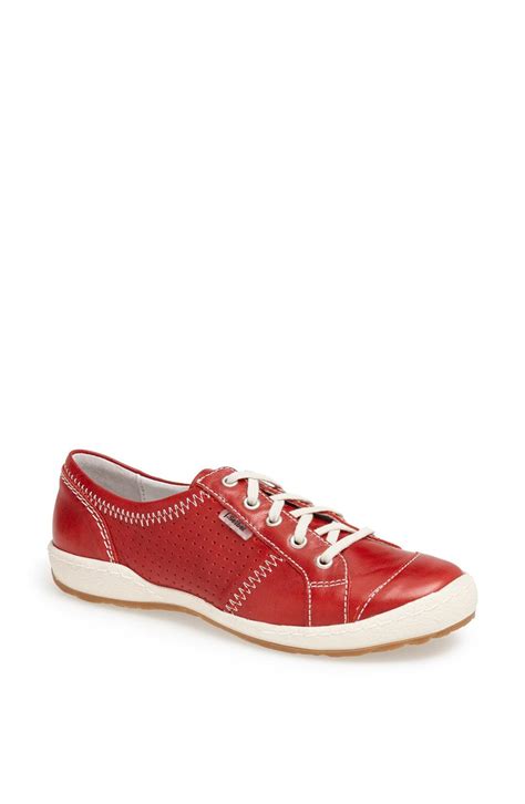 Josef Seibel 'caspian' Sneaker in Red - Lyst