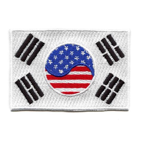 Korean-american Country Flag Patch Pride Representation Travel ...