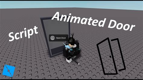 ProximityPromt Animated Door Roblox Studio - YouTube