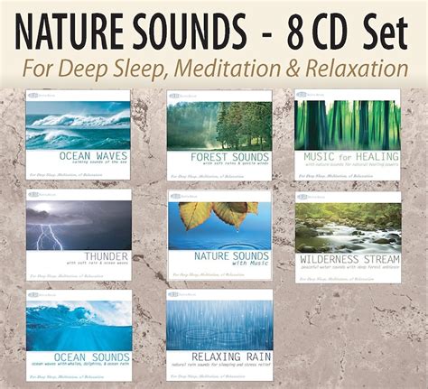 Nature Sound Effects 8 CD Set: Ocean Sounds, Bird Sounds, Sound of Rain ...