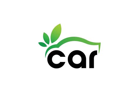 Eco green car logo design free vector template 22540380 Vector Art at ...