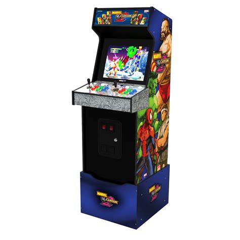 Arcade1up Marvel vs Capcom 2 Arcade with Lit Marquee and Riser ...