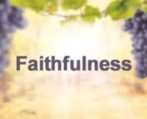 Faithfulness in God: When It Will Be Revealed? - LetterPile