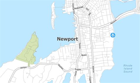 Newport Rhode Island Map - GIS Geography