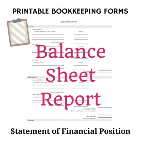 Free Bookkeeping Forms and Accounting Templates | Printable PDF ...