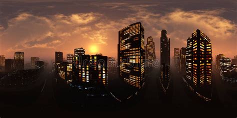 Hdri Night Future City