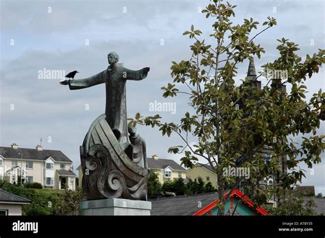 Statue of St Brendan the Navigator in Bantry Co Cork Stock Photo - Alamy