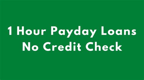 1 Hour Payday Loans No Credit Check | 2023 Guide