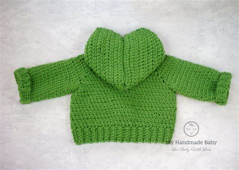 Baby Cardigan Crochet Pattern Hooded Sweater Crochet Pattern | Etsy