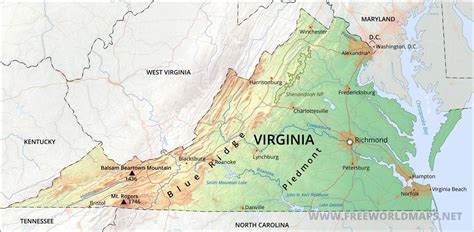 Show Me A Map Of Virginia - States Of America Map States Of America Map