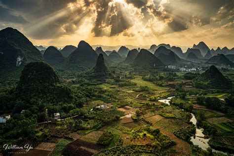 Dramatic sky over Karst hills of Yangshuo by William Yu Photography on ...