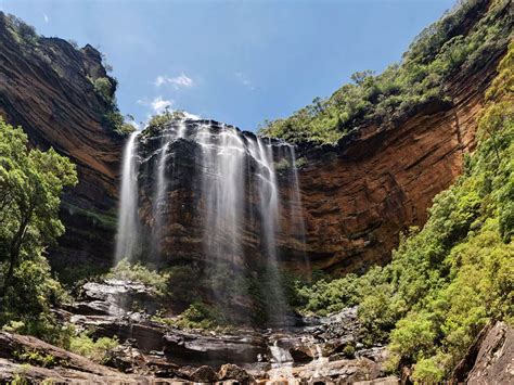 Mountain waterfall-