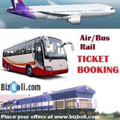 Rail/Bus/Air Ticket Booking Services | Air ticket booking, Bus tickets ...