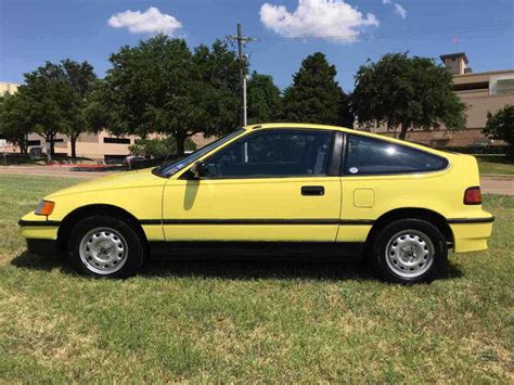 1991 Honda CRX Hatchback Yellow FWD Automatic 84,540 Original Miles ...