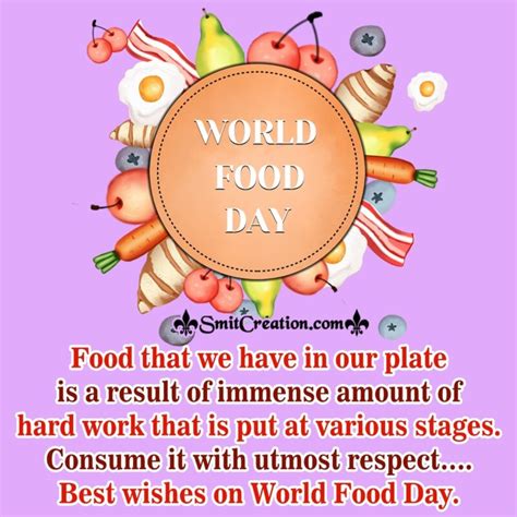 World Food Day Quotes, Messages, Slogans, Wishes Images - SmitCreation.com