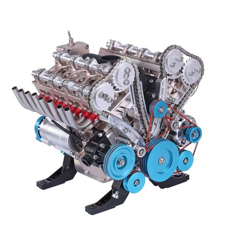 Buy V8 Engine Model Kits for Adults, 500+Pcs 1:3 Metal Mechanical ...