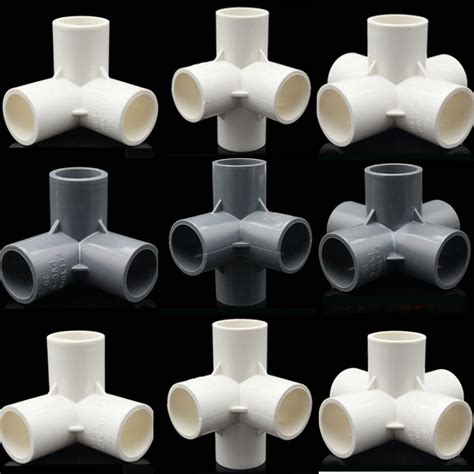 4 Types 20mm 25mm 32mm Pvc Pipe Fittings 3 4 5 6 Ways Home Garden ...