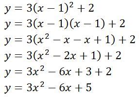 Parabola Equation Standard Form