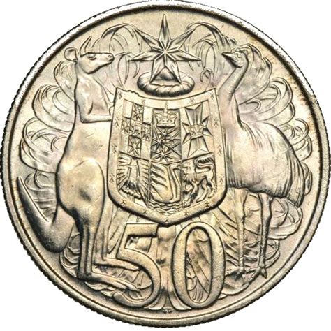 1966 Australian round 50 cent coin * Bayside Bullion