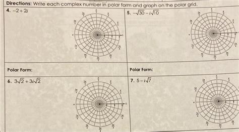 Solved directions: write each complex number in polar form | Chegg.com