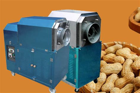 Peanut roasting machine, almond, chestnut, nut roaster machine