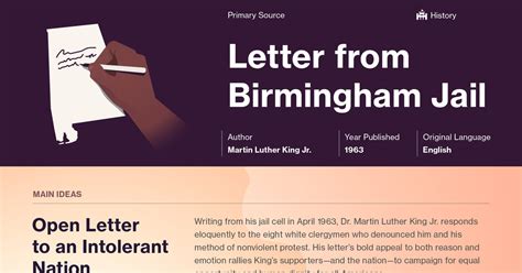 Letter from Birmingham Jail Study Guide | Course Hero