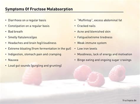 Fructose Malabsorption: All Symptoms And Health Issues At A Glance ...