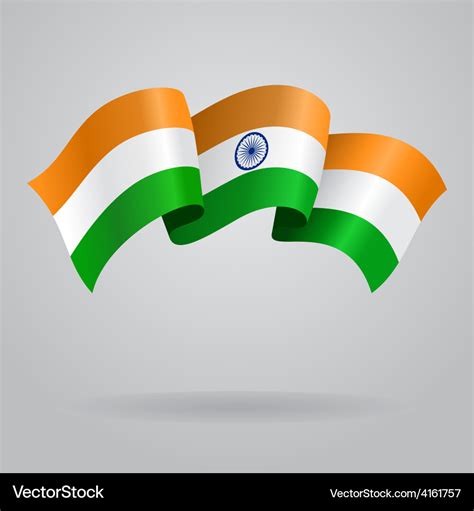 Indian waving flag Royalty Free Vector Image - VectorStock