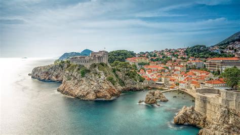 HD wallpaper: cape, wall, walls of dubrovnik, peninsula, fort, cliff ...