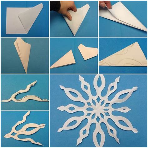 DIY Easy Paper Cut Snowflake