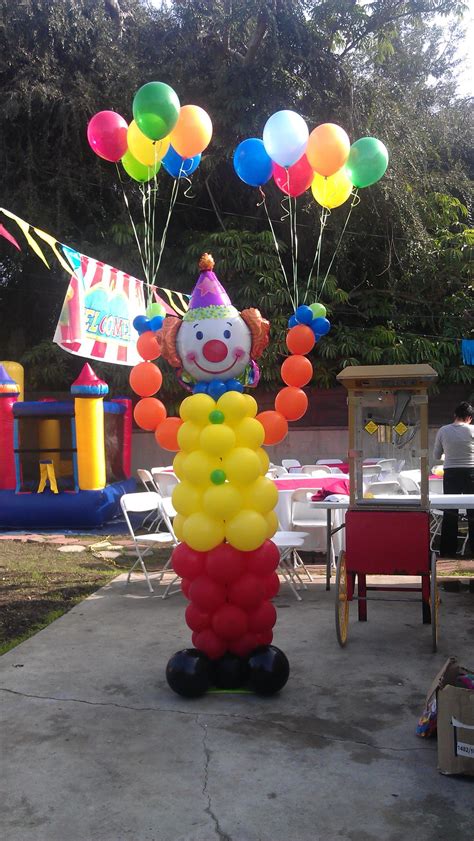 Carnival ballon decoration | Boy birthday parties, Balloon decorations ...