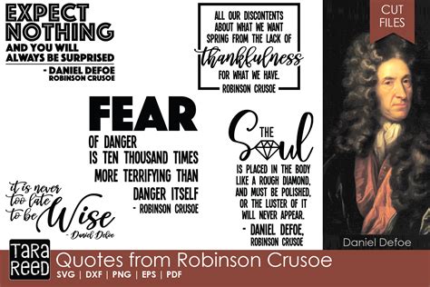 Quotes from Robinson Crusoe - SVG and Cut Files for Crafters (311965 ...