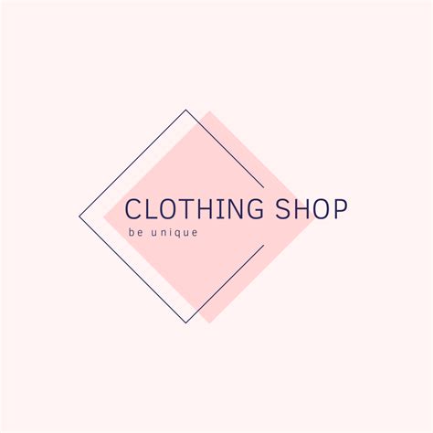 Clothing Shop, Be Unique logo design is great if you're working in ...