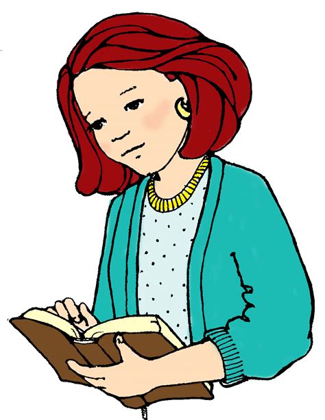 Clip Art Girl Reading Book - ClipArt Best