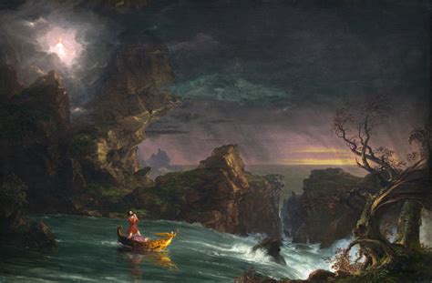 Wallpaper : Thomas Cole, The Voyage of Life, lukisan, seni klasik, The ...