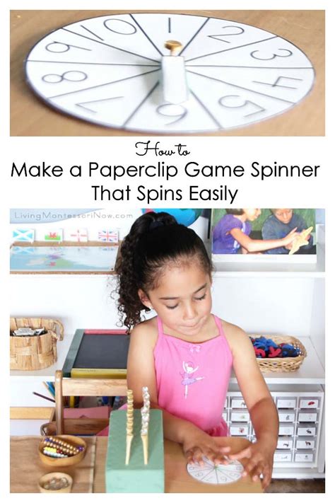 How To Make A Paperclip Game Spinner That Spins Easily - Living ...