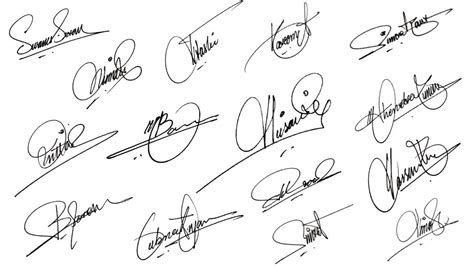 Signature for Alphabets A to Z Best Signature Ideas Signature Style Of ...