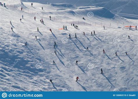 Chamonix snow skiing stock image. Image of massif, landscape - 135953115